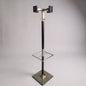 Mid Century Modern Coat Stand | Vintage 1960s Chrome & Wood Hall Stand