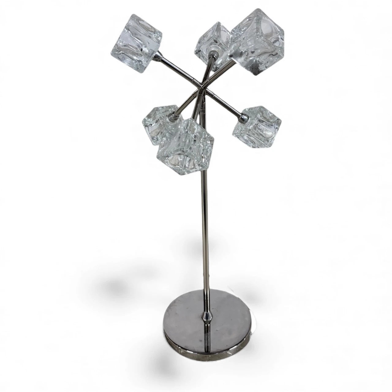 IKEA Ice Cube Lamp – Chrome & Glass Table Lamp, Space Age Design