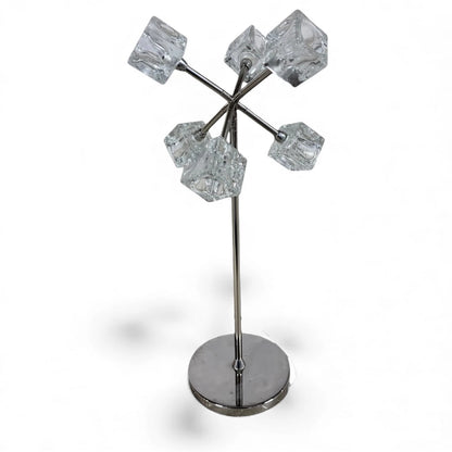 IKEA Ice Cube Lamp – Chrome & Glass Table Lamp, Space Age Design