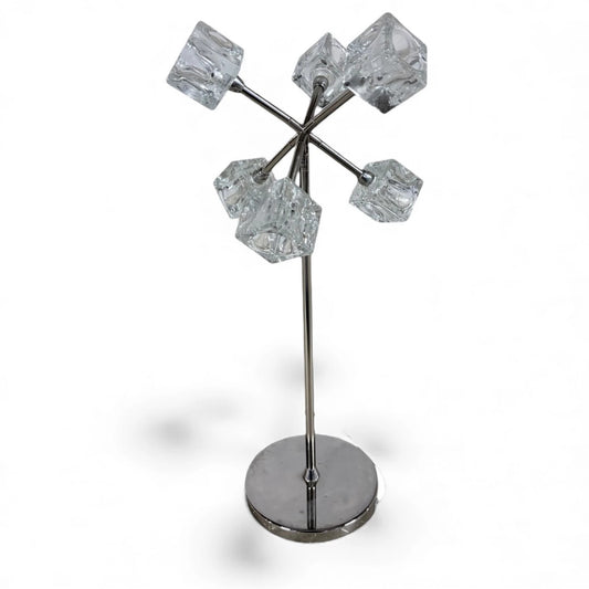 IKEA Ice Cube Lamp – Chrome & Glass Table Lamp, Space Age Design
