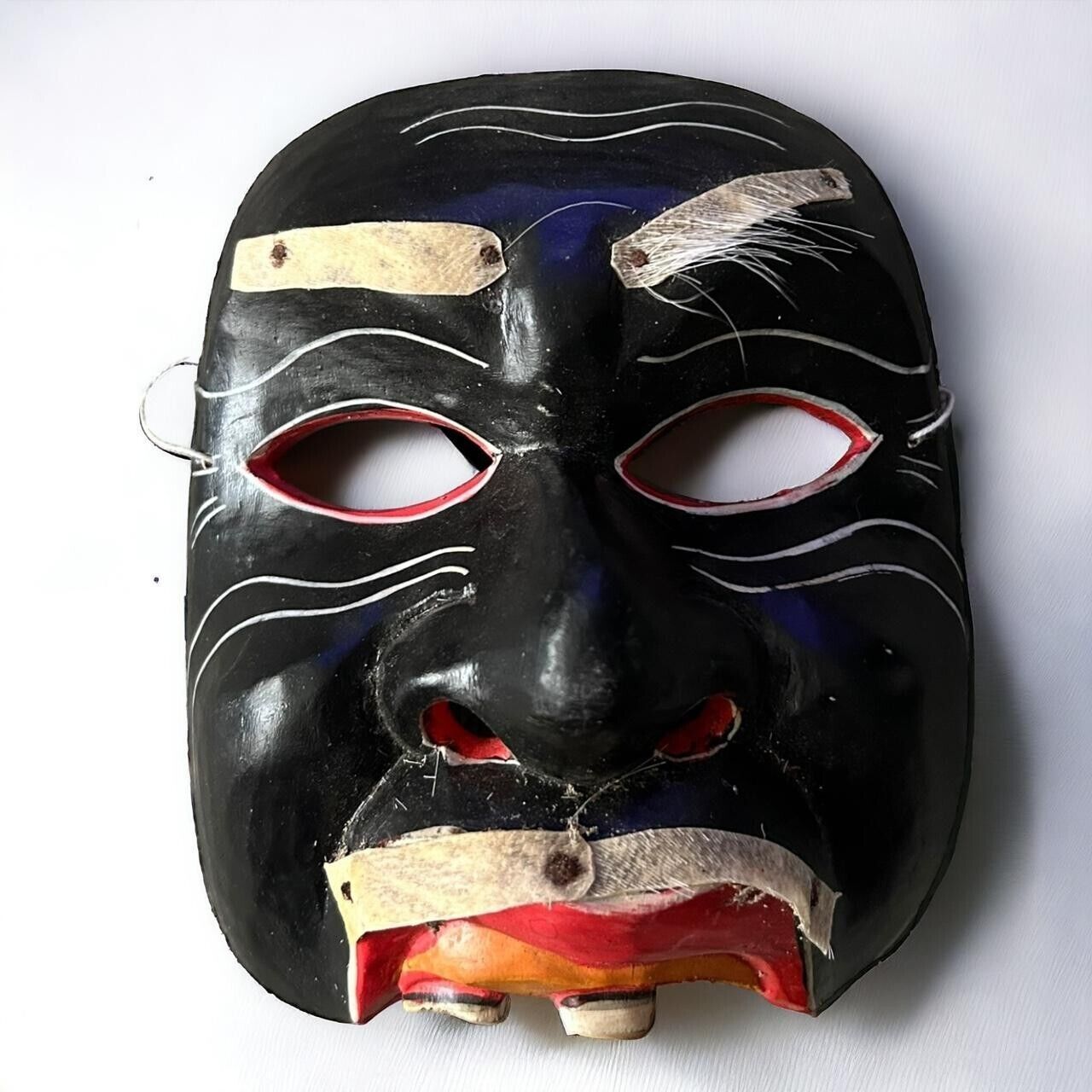 Mid Century East Asian Carved Wall Mask