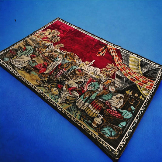 Vintage 1980s Turkish Tapestry Rug