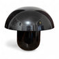 Vintage Black Mushroom Lamp | Fat Dome Table Lamp | 1970s Space Age