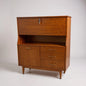Vintage Mid-Century Jentique Teak Bureau Writing Desk Cabinet