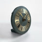 Mid Century Stone Slate Round Table Clock