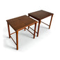 Pair of Vintage Nesting Bedside Tables – Mid-Century Teak Side Tables