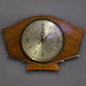 Mid Century Teak and Brass Smiths Table Clock