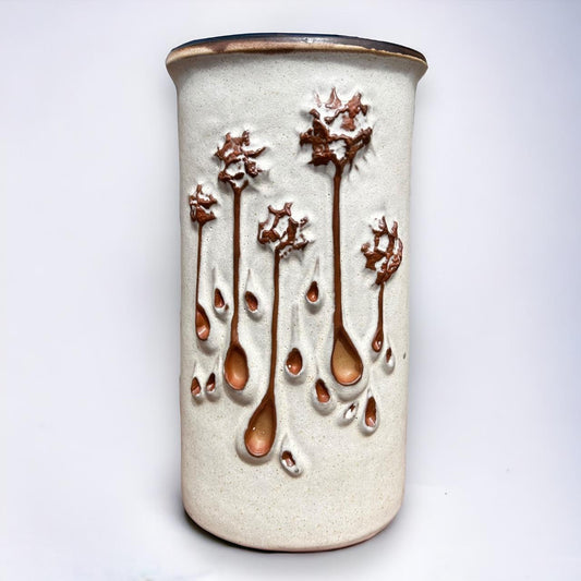 Vintage 1970s Shelf Pottery Floral Vase