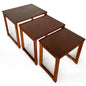 Mid Century Modern Danish Teak Wood Nest of Tables