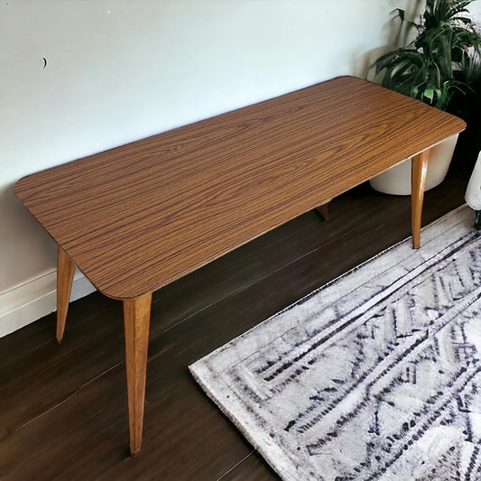 Mid Century Formica Maple Coffee Table