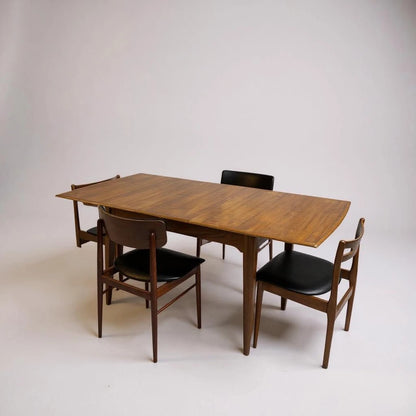 Mid‑Century Alfred Cox Extending Dining Table | 1960s British Design with Hidden Leaf