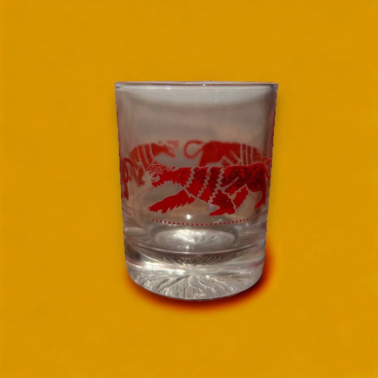 Vintage 80s Red Bull Shot Glass
