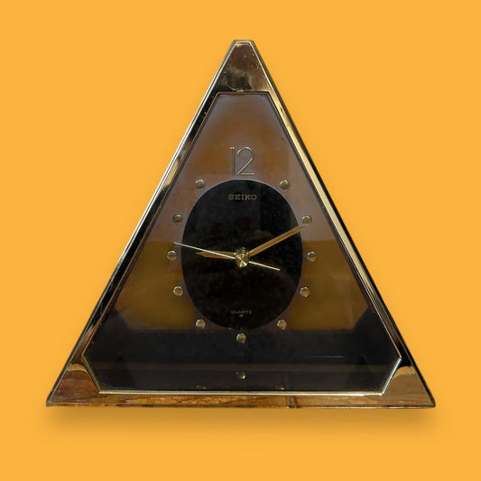 Vintage 1980s Space Age Seiko Pyramid Clock