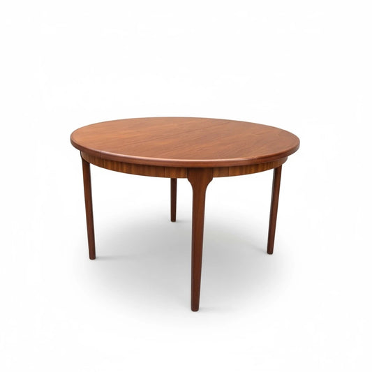 Mid Century McIntosh Extending Teak Dining Table – Round to Oval 1960s Table
