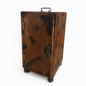 Antique Wood and Brass Japanese Cabinet