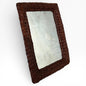 Antique Wicker Mirror – Rustic Wicker Framed Wall Art With Aged Glass
