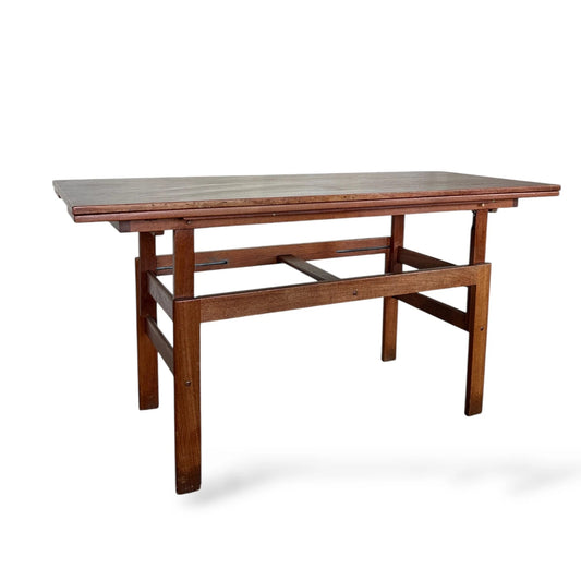 Danish Metamorphic Coffee Table / Dining Table – Mid Century Modern Extending Teak Table