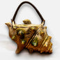 Vintage 1960's Japanese Majolica Conch Shell Novelty Teapot