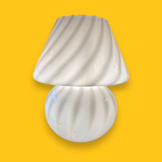 Mid century murano glass mushroom lamp