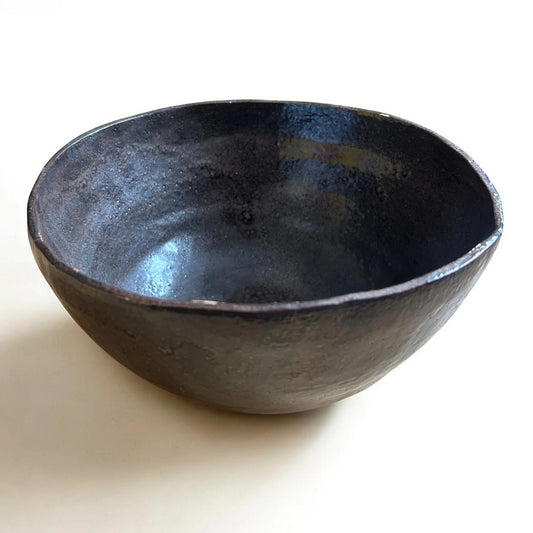 Studio Pottery Bowl by Averil Ainley – Handcrafted Sculptural Ceramic in Earthy Brown