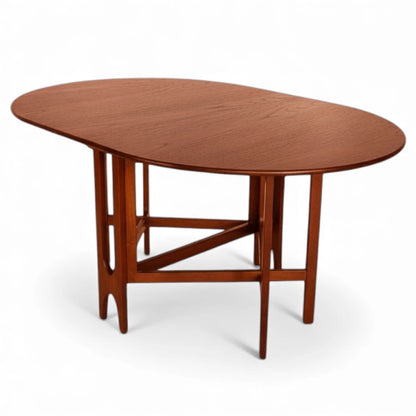Mid Century Dining Table - Vintage McIntosh Teak Drop Leaf, Scandinavian Style