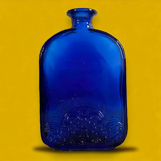 Vintage Art Deco Cobalt Blue Bottle