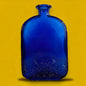 Vintage Art Deco Cobalt Blue Bottle