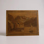 Vintage Boxwood Marquetry Panel | Scottish Landscape Wall Art