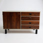 Mid Century Modern Space Age and Rosewood Norwegian Small Sideboard Cabinet