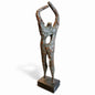 Abstract Oxidised Copper Sculpture – Mid-Century Modern Brutalist Figure