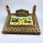 Vintage 1960s Persian Khatam Mosaic Letter Rack