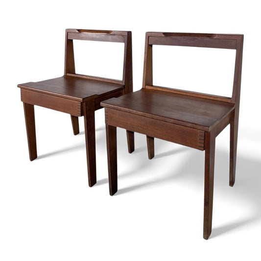 Gordon Russell–Inspired Coventry Teak Chairs – Mid-Century Modern Pair