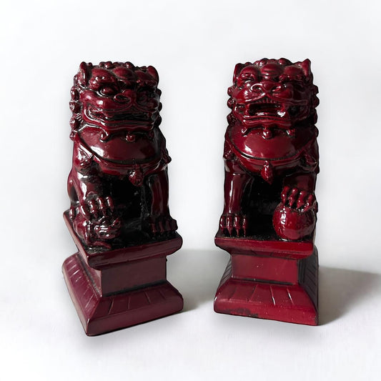 Vintage 1960s Foo Dog Statues