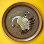 Mid Century Peacock Wall Plate