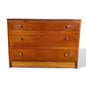 Vintage Easifit Teak Chest of Drawers – 1960s Mid-Century Modern Brass Handle Dresser