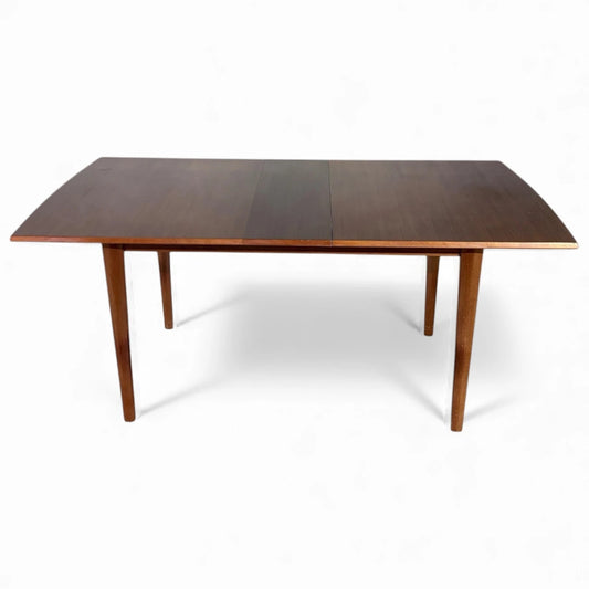 Mid Century Dining Table - Alfred Cox Extending Solid Wood Table, Vintage Style