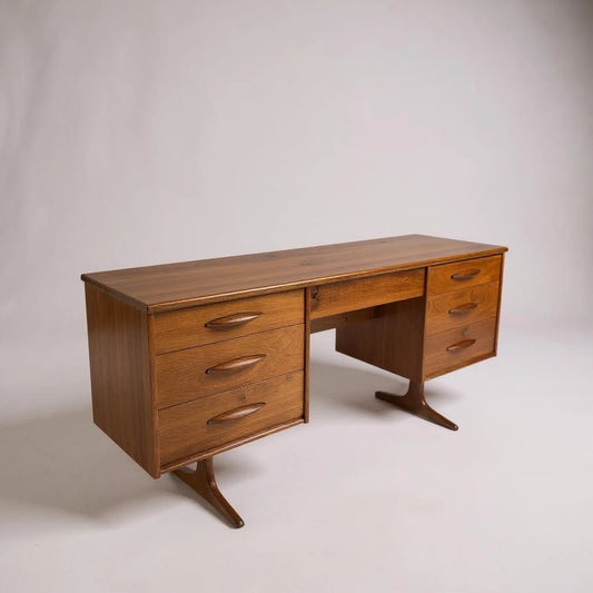 Mid Century modern Austinsuite teak wood sideboard buffet credenza desk