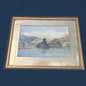 Antique Landscape Painting of Rydal Water Lake District