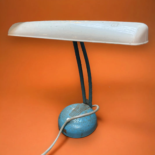 Vintage 1940s Bankers Wing Desk Lamp