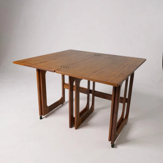 Vintage McIntosh Metamorphic Coffee Table with Nesting Side Tables – Mid-Century
