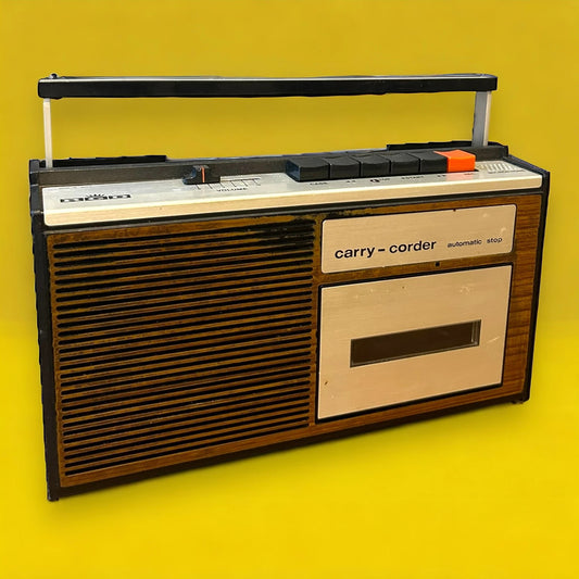 Mid Century Radio Style Cassette Player Recorder