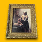Vintage 1970s Johannes Vermeer Milkmaid Gilt Frame