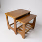 Mid Century Modern Set of Three Teak Wood Nesting Tables