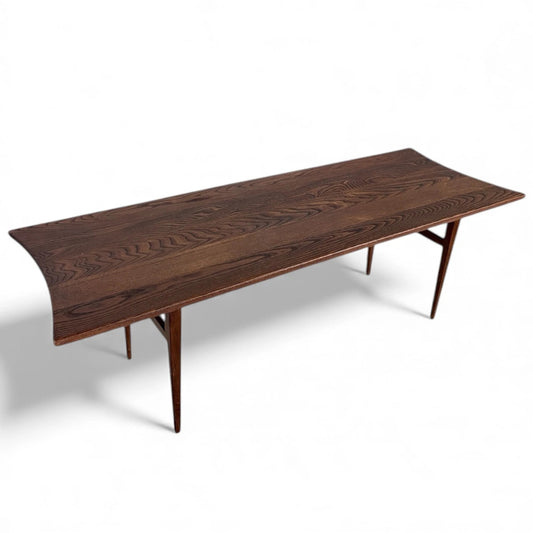 Mid-Century Teak Surfboard Coffee Table – Scandinavian