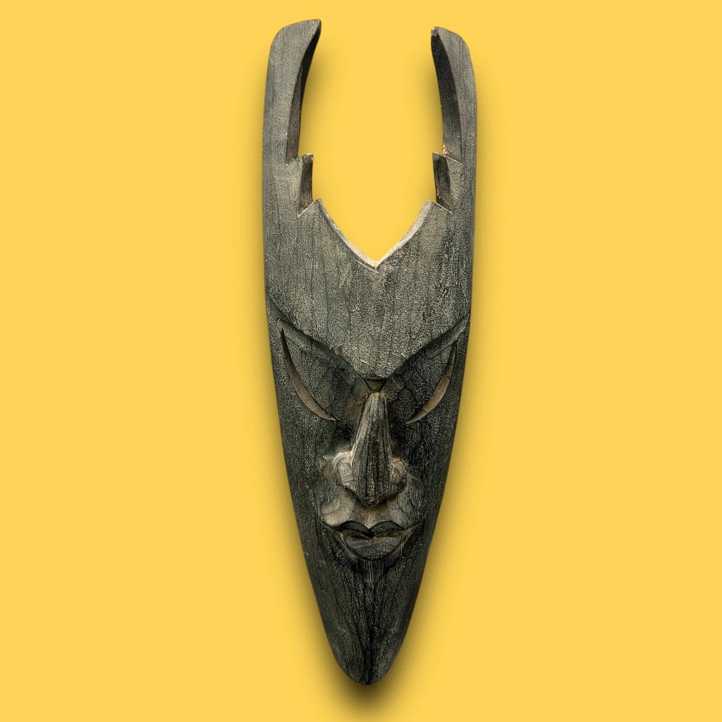 Vintage 1960s East Asian Satanic Wall Art Mask