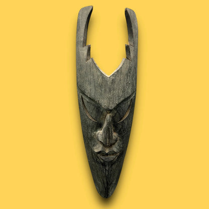 Vintage 1960s East Asian Satanic Wall Art Mask