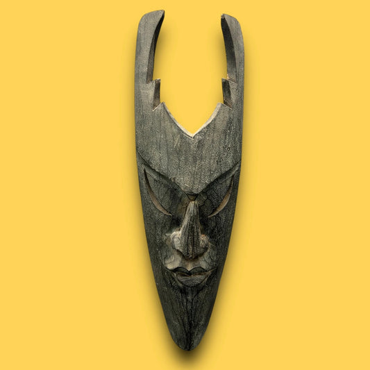 Vintage 1960s East Asian Satanic Wall Art Mask