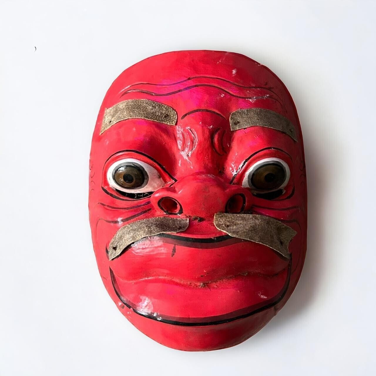 Mid Century East Asian Carved Wall Mask