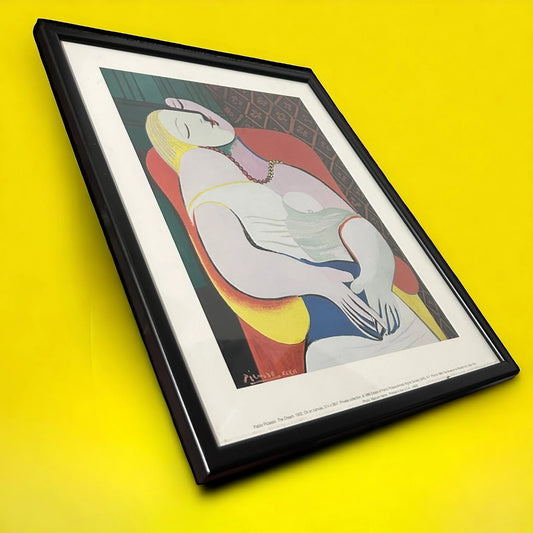 Vintage 90s Pablo Picasso Abstract Framed Art