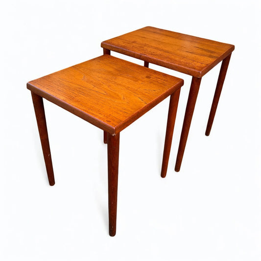 Mid Century Danish Teak Wood Nest of Tables